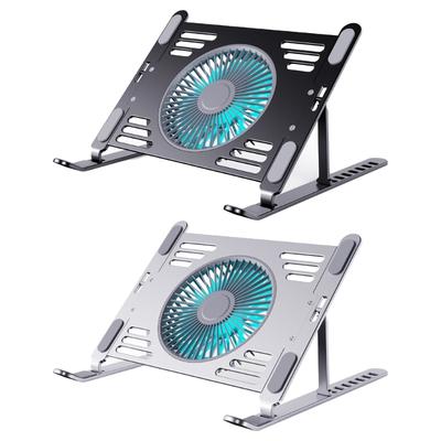 Ergonomic Laptop Coolers Pad Laptop Stand Cooling Pad With Aluminum Surfaces, Quiet Operation, MultiAngle Laptop Stand