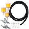 1/4 Fuel Line Gas Fuel Hose Oil Filter Clamps Inline Fuel Shut Off Valve Petcock Petrol Switch For 50Cc 70Cc 110Cc 125Cc 150Cc 250Cc Baja 90Cc BA150