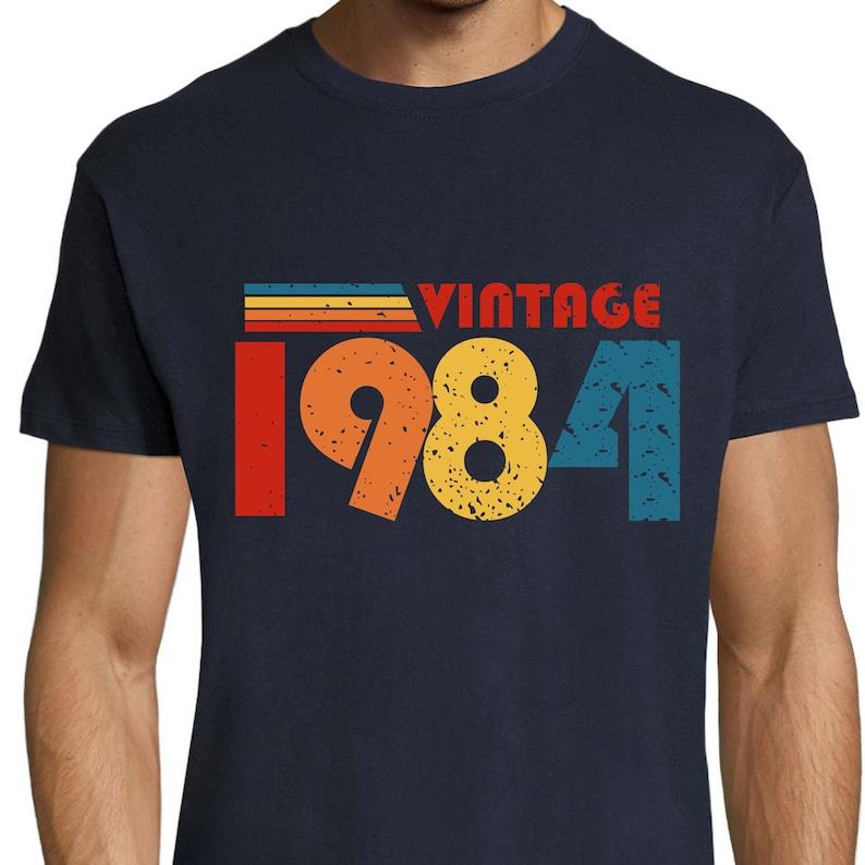 40th Birthday T-shirt 1984 Tshirt Birthday Souvenir Unisex for Unisex Happy Birthday T Shirt Retro Style TEE Gifts CONTTON Camisas