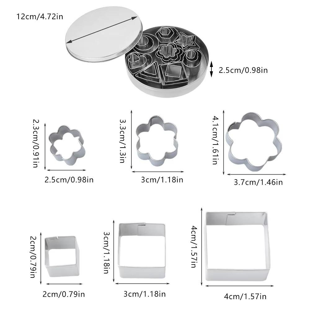 DIY Cookie Mould Mini Biscuit Slicer New Stainless Steel Cookie Cutter Baking Accessories