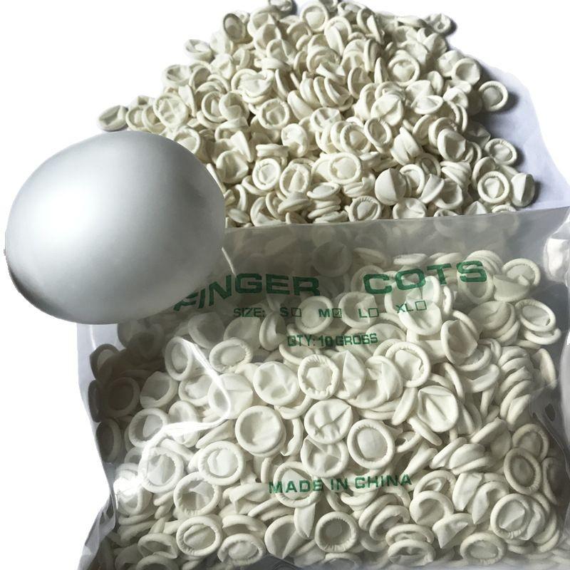 Thick Latex Finger Cots: Dustproof, Rolled Edge, Disposable Protection