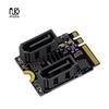 Desktop PC M2 to SATA3.0 Extension M.2 A+E KEY WIFI M.2 to SATA Hard Disk Adapter Card Drive Free JMB582