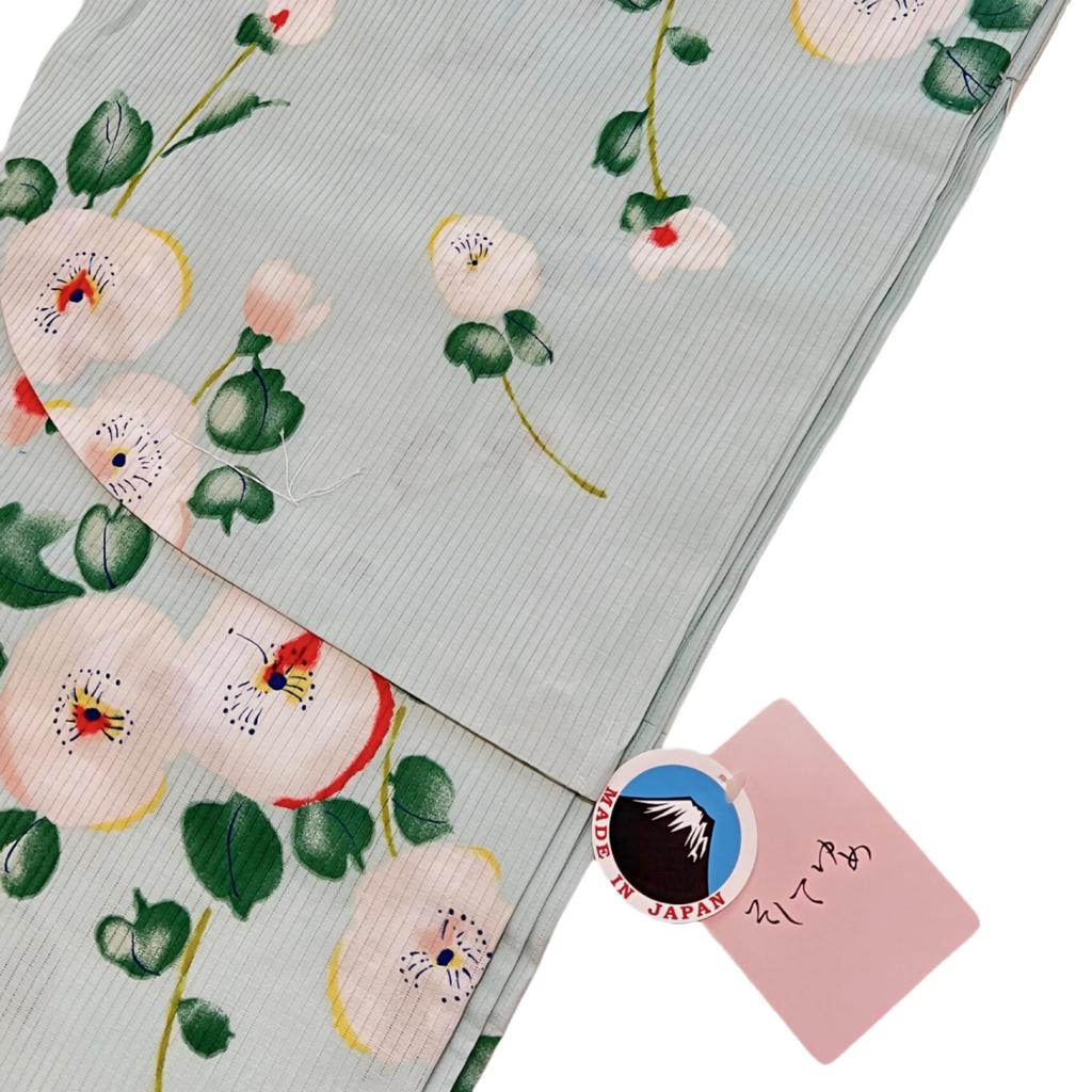 Single Made in Classic Fruit Fits Adults 155cm 170cm Blue "Soshite Yume" Women's Yukata, Item, Japan, Design, High-Quality, - (Light Floral)