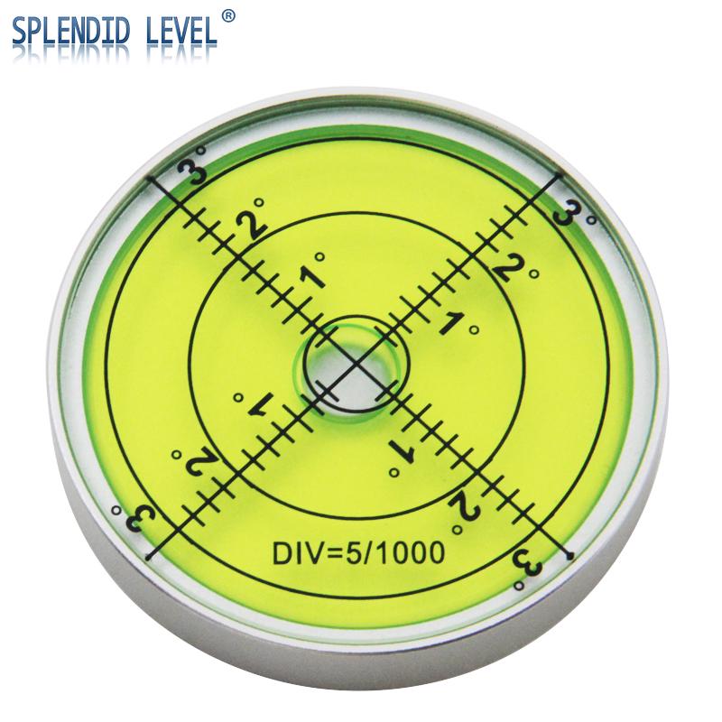 Level 6010 High Precision Magnetic Round Spirit Bubble - 15 Arcseconds Portable Horizontal Level