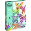 Art &; Mobile Stained Glass Creations - SENTOSPHERE - Butterflies - Easy and Useful Creative Activity for Decoration - From 4 Years