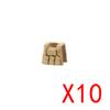 MOC City Building Blocks Weapons Accessories Special Forces Tactical Vest Armor Body Figure Helmet Equipment Pack Brick K062