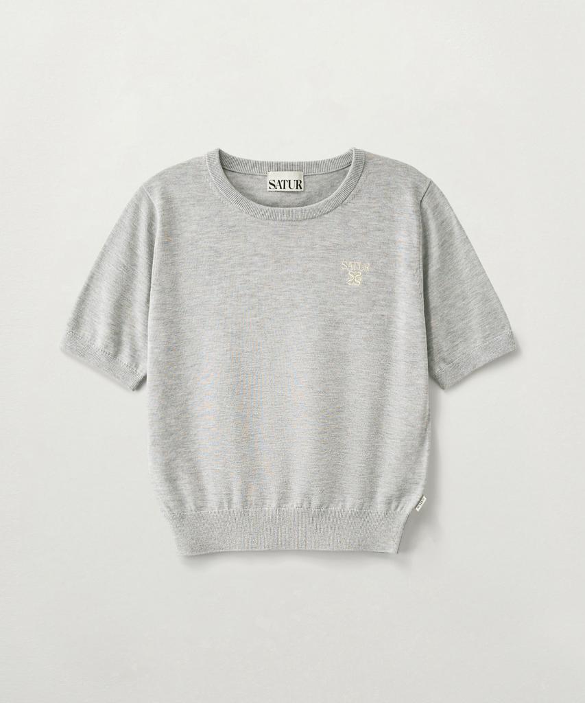 Seteo (W) Lauren Fine Half Knit Melange Gray