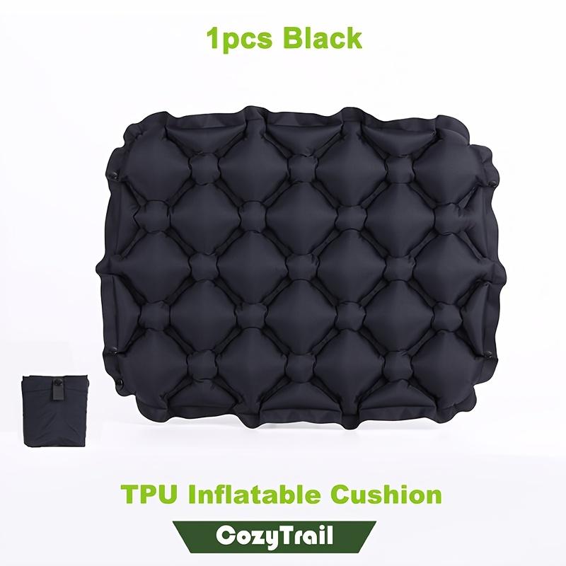 1-Pack Ultra-Lightweight Folding Portable Cushion Seat - Durable Nylon Green VIP Seat for Outdoor Camping, Travel & Hiking