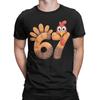 67 Thanksgiving Funny Turkey Thanksgiving 67 Turkey T-Shirt for Men Pure Cotton Tees Round Collar Short Sleeve T Shirt Clothing