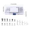 240pcs Convenient Set of Screws Allen Head Screws set Hex Socket Head Screws Grub Screw Set nternal Hex Drive Cup-Point