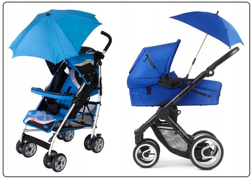 Square Umbrella For Stroller, Universal, With Uv