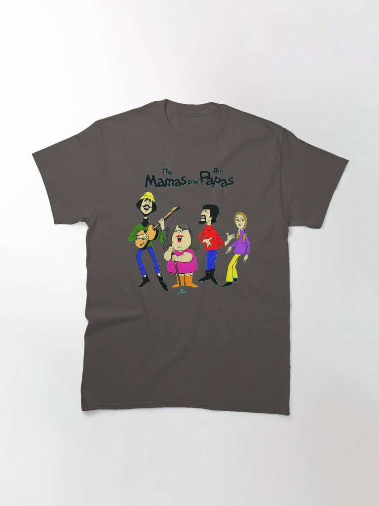 The Mamas & The Papas Four Band Members Cartoon Character Classic T-Shirt