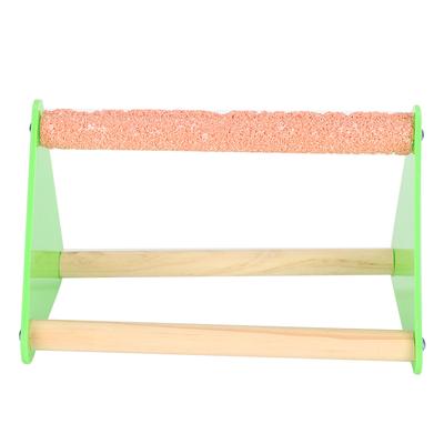 Parrot Stand Perch Triangular Stand Bracket Grind Arenaceous Bar (Side Bracket Color Random)