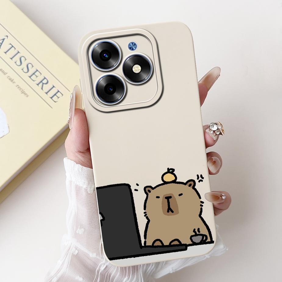 For Tecno Spark 20C Case Spark20 Pro KJ6 Cute Animals Carton Cover Soft TPU Phone Case For Tecno Spark 20 Pro Plus Spark20 Shell