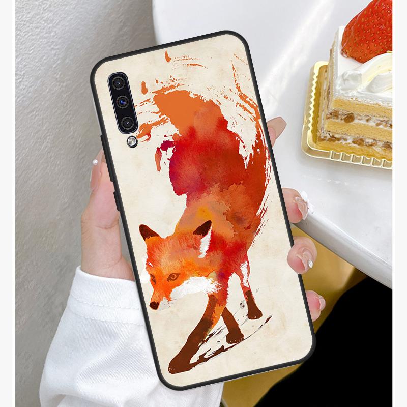 

Чехол для телефона с акварельной живописью «Лиса» для Samsung Galaxy A50 A70 A02S A20S A21S A52S A12 A32 A52 A72 A51 A71 Samsung A72