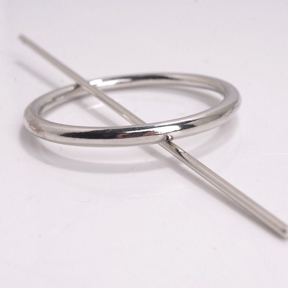 Alloy Geometric Hair Clip Japanese Style Circle Headpiece Casual Hair Accessories For Girls