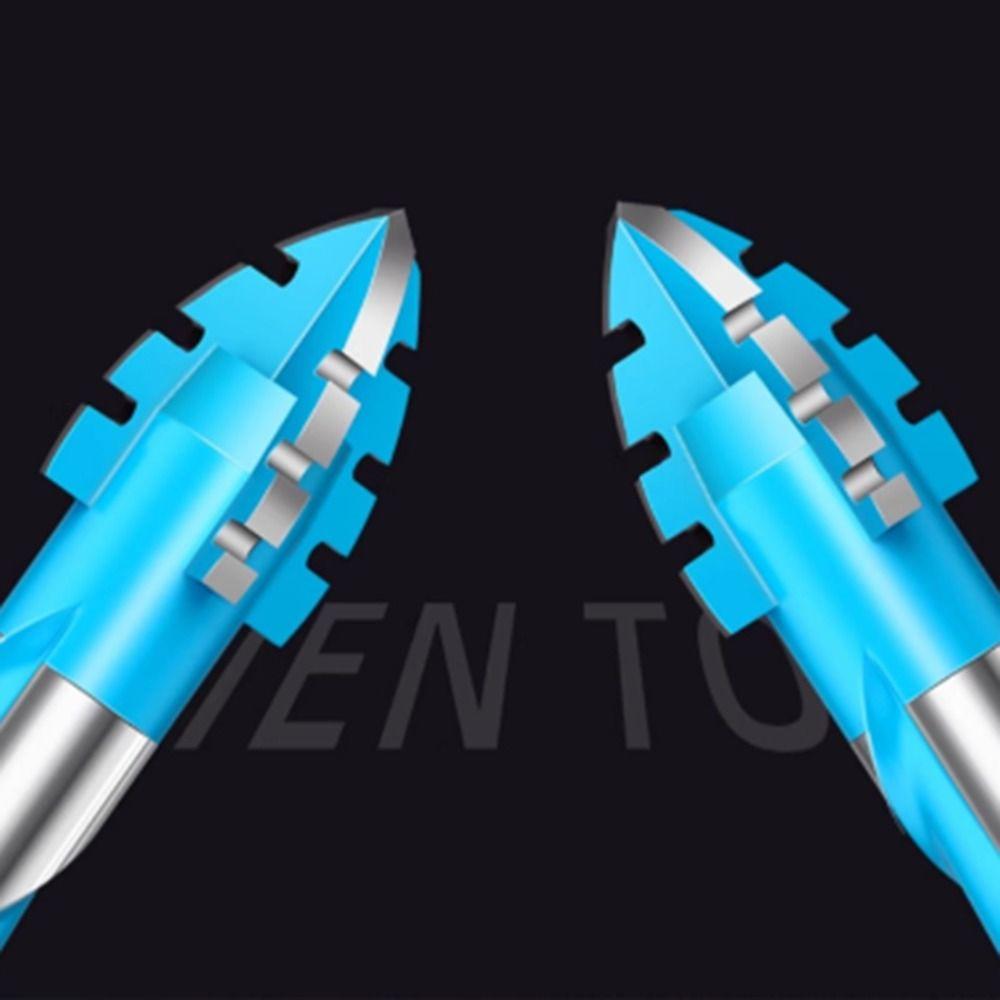 Skewed Head Tile Drill Bit Serrated Hexagonal Shank Drill Bit Set  Drilling Tool