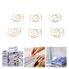 100pcs Paper Clips Prevent Slip Camera Shaped Decorative Metal Small Bookmark Paperclips for Paper D