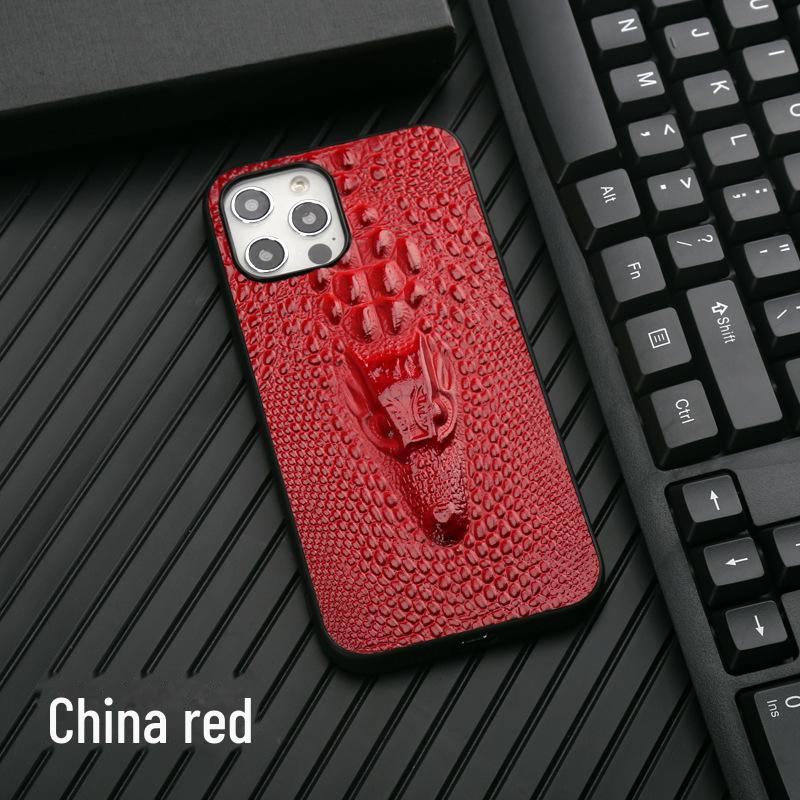 

Чехол из натуральной кожи с изображением головы дракона для Apple iPhone 14, 13 Pro, 12 Pro Max и 11 iPhone 12 Pro Max