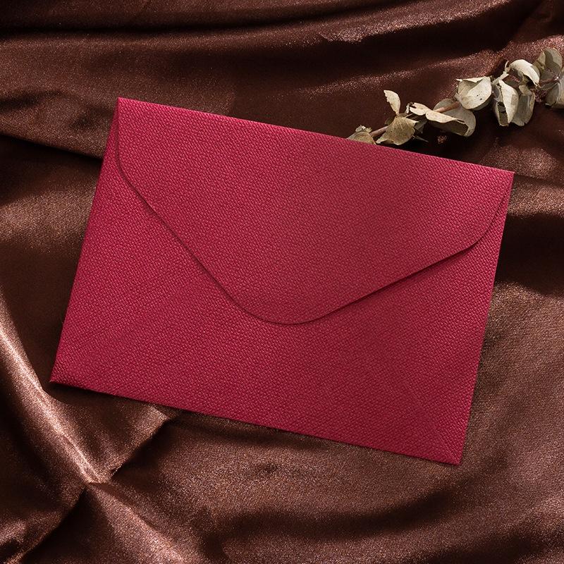 5 Peças Padrão Linho Retrô Envelope Carta de Confissão para Namorada Convite de Negócios de Alta Qualidade Cartão Postal Capa para Carta Convite