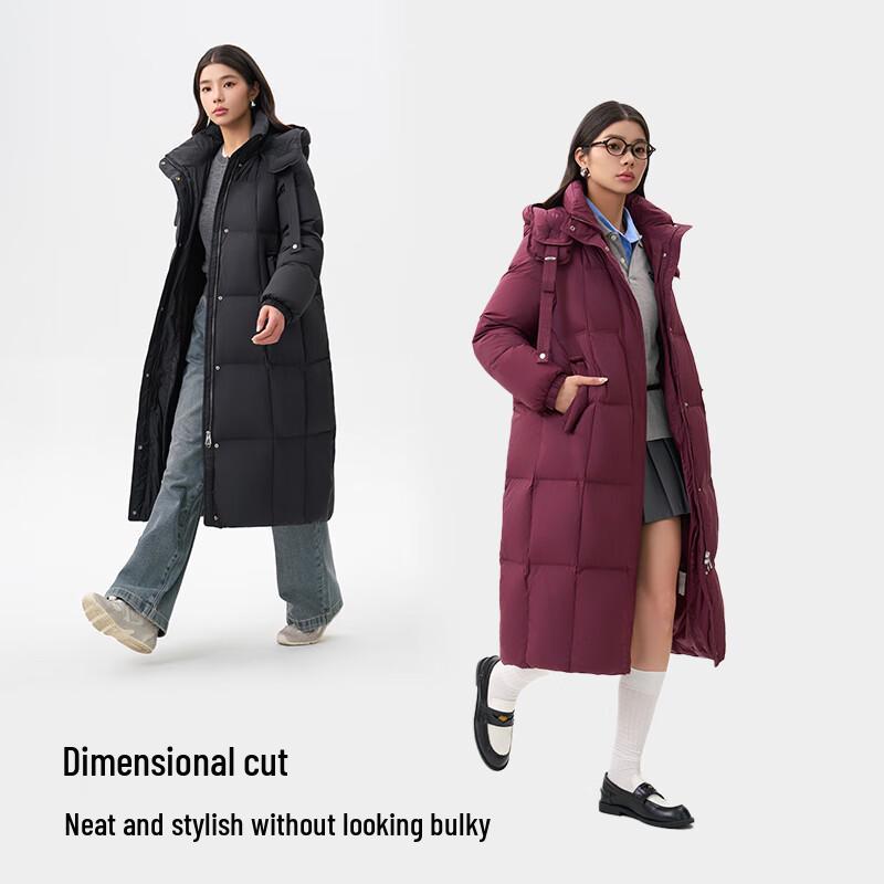 Qiurengang Women's 2025 Winter Hooded Long Down Jacket Y309168Y