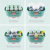 Baby Bottle Storage Box Large Capacity Dustproof Clear Lid Portable Handle For New Parents Daily Use