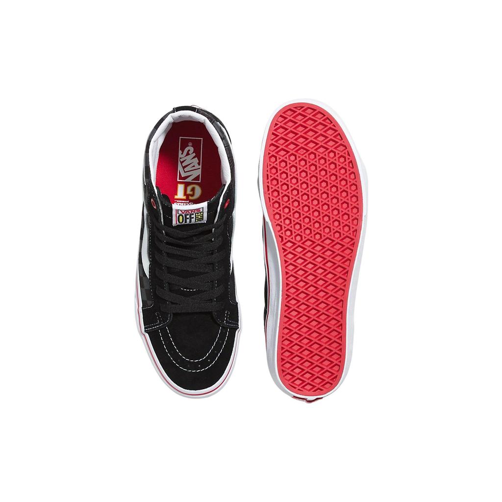 Vans Our Legends X  Sk8 Lightweight Durable Non-Slip High-Top Skate Shoes Unisex Sneakers Black White Red VN0A4U3DY09