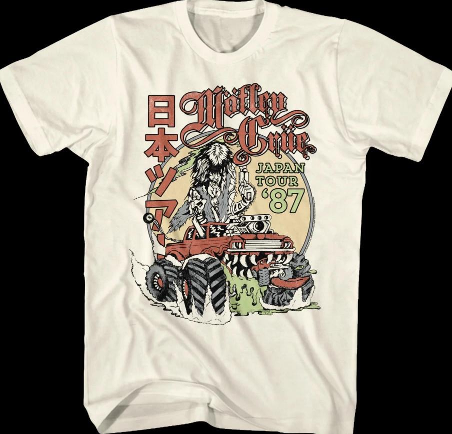 Vintage 90s Japan Tour 87 Motley Crue T-shirt S-5XL S