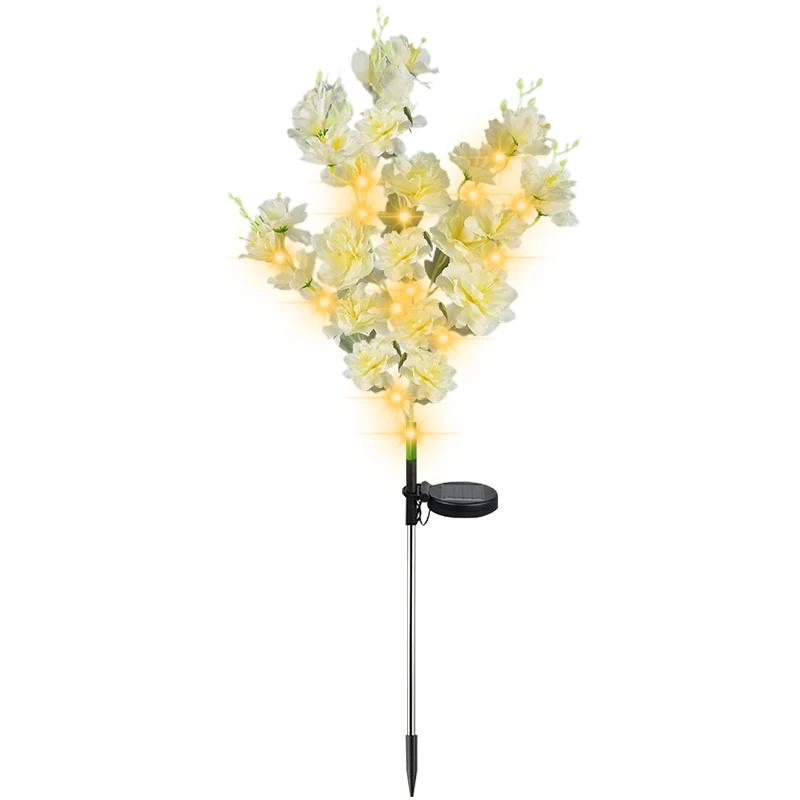 

Solar Lights Outdoor Decorative Solar Garden Lights Rose Flower Lawn Lamp for Yard Patio Garden Decor 8 Modes шампанского