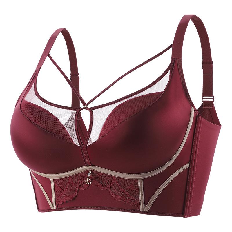Seamless Push-Up Bra: Chest Minimizer & Anti-Sagging Shaping with Side Support, Wireless 3D Cups