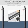 Barbell Rack, Width and Height Adjustable Dip Stand, Bench Press Rack for Home Gym Weight Lifting Fitness Workout, Max Load 150kg