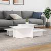  Coffee Tables, 2 Pcs, White, Wood-based Material