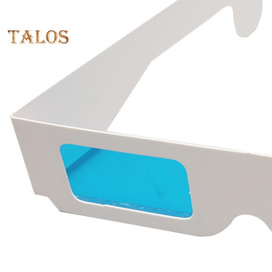 10/20/30/50/100 Pairs Red Blue Stereo Glasses 3D Paper Glasses Foldable Paper Temple 3D Glasses Film Decoration