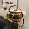 Plaid Fashion Season Handbag Shoulder Messenger Bag Pillow Bag Casual