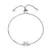 18K Gold Letter Knot Bracelet: Japanese-Korean Fashion for Women