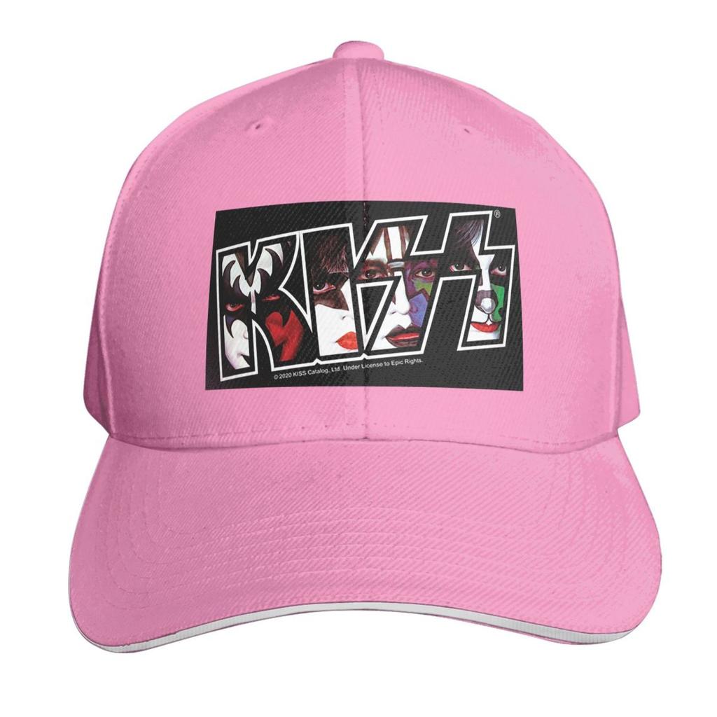 Kiss Rockband Logo Kappe Mode Lässig Baseballkappen Verstellbarer Hut Hip Hop Sommer Unisex Baseballmützen
