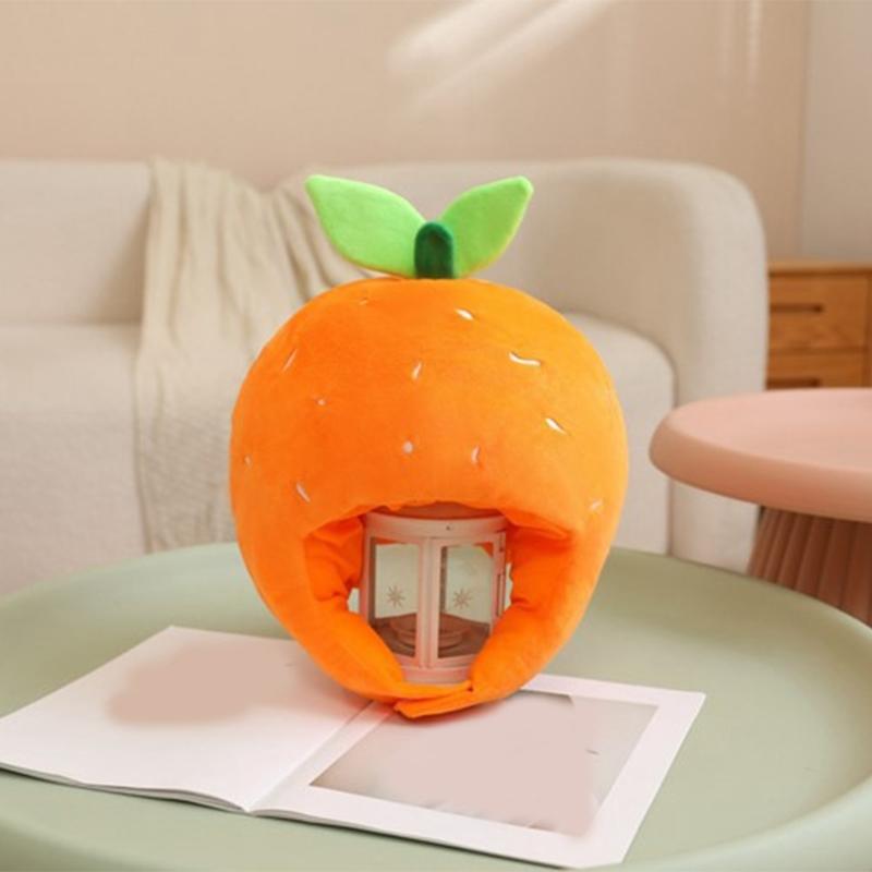 Ny Rolig Satsumas-Huvudbonad Plysch Satsumas-Hatt Tecknad Frukt-Huvudbonad Hatt Fotorekvisita för Kvinnor Män Gåvor