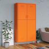 VidaXL Wardrobe Orange 90 X 50 X 180 Cm Steel