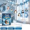 24 Day Countdown Box Antarctic Penguin Advent Calendar, 24-Day Winter with Cute Christmas Gift for Children Explorer Ornaments, 2D Acrylic