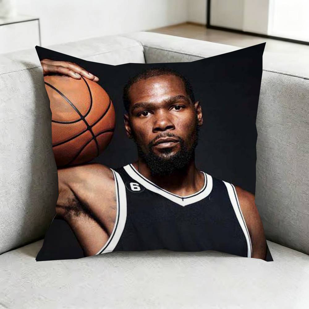 Basketball SSports Kevin DurantT Square DoubleSided Printed Pillow Case Bedroom Bedside Pillow Sofa Cushion Cover Gift