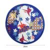 Portable Collapsible Fans Summer Round for Beach Lawn Hand Fan Kid Outdoor Folding Fans Flying Disk