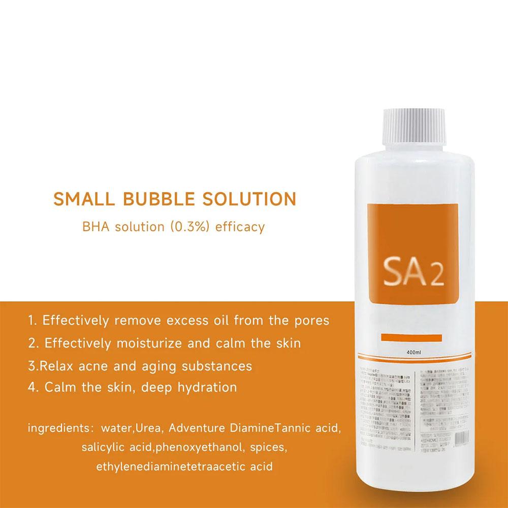 3 Bottle Hydro Aqua Peel Solution - Facial Serum for Hydra Dermabrasion Small Bubble Machine & Deep Skin Cleaning