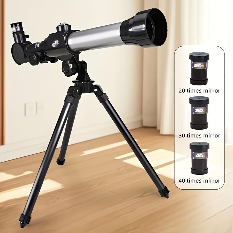 Manual Astronomical Telescope & Suitable for Beginners, 40 Magnification with Objective, Stargazing & Amateur Astronomy, Portable HD Telescope Gift