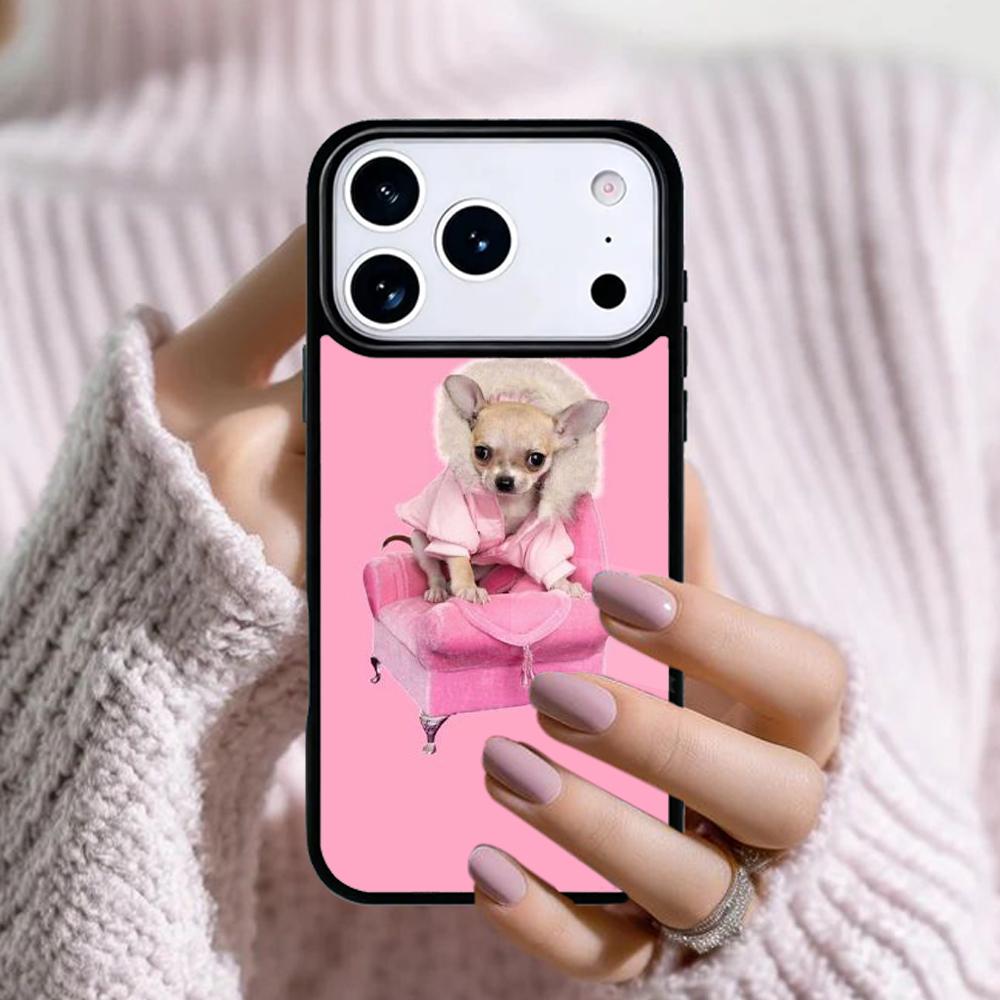 Chihuahua Dog Cute Animal Phone Case For Apple iPhone 17 Air 16E 15 14 Plus 13 12 11 Pro Max Mini Funda Cover