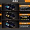 Double Side Flowing Turn Signal Lights Built-in Relay Sequential Flashing Blinker Lamp 12V Motorcycle LED Turn Signal Light