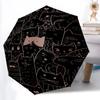 1pc Cat Pattern Fashionable Automatic Opening/Closing Folding Umbrella with 8 Bones, Windproof Portable, Daily Use107