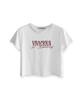 VIVACIOUS Chill Crop Tee White