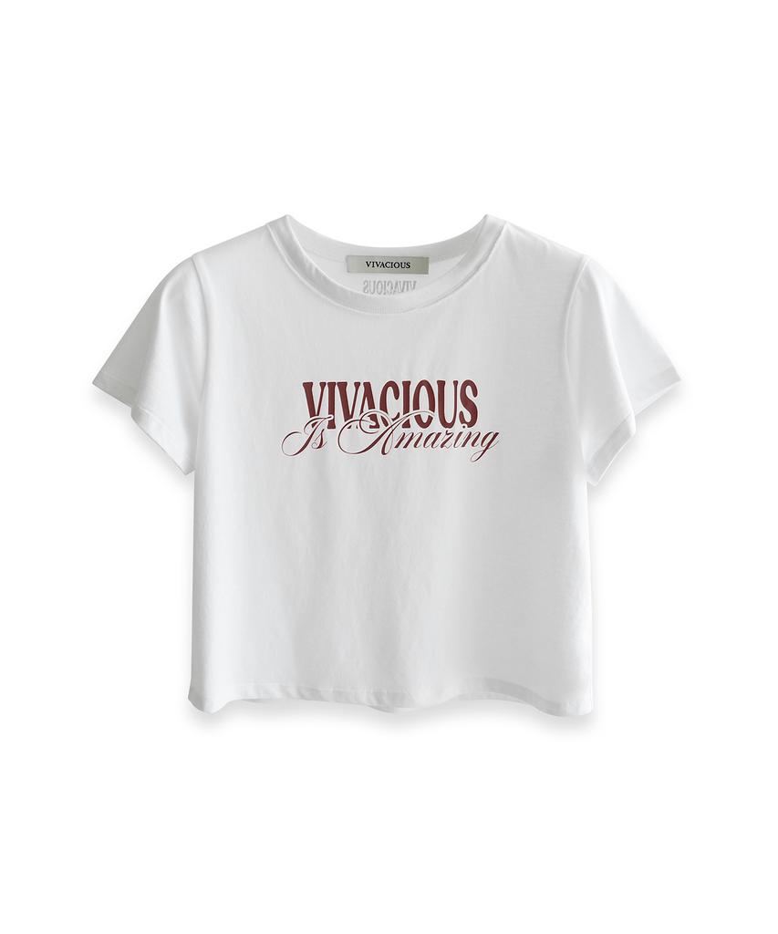 VIVACIOUS Chill Crop Tee White