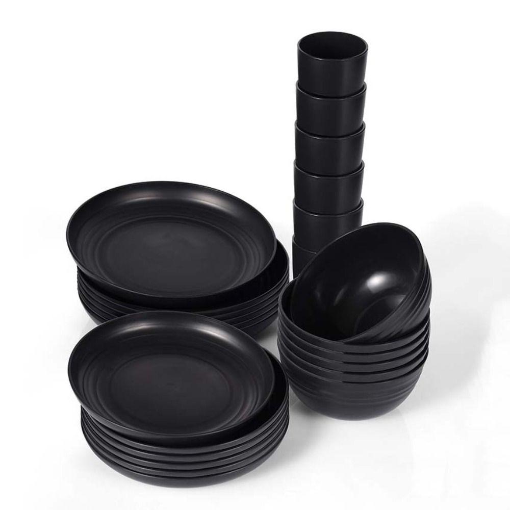 16pcs Unbreakable Party Tableware Set Reusable Dinnerware Kits  Family Gathering