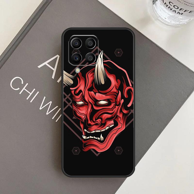 

Samurai Oni Mask Case For Samsung Galaxy M15 M35 M55 M56 M36 M16 M06 M31 M13 M33 M53 M12 M32 M52 M14 M34 M54 Samsung M06